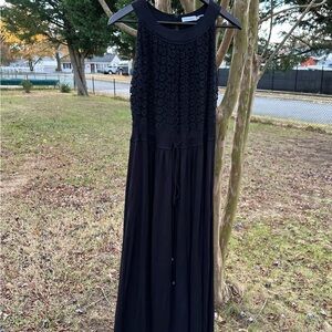 Calvin Klein Black Sleeveless Maxi Dress Size 18W Comfortable and Stylish